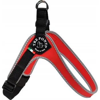 Postroj pro psa TRE PONTI Postroj nastavitelný pod břichem, velikost 4, červený