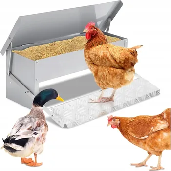 Pro ptáka 5KG Automatické krmítko pro kuřata Nerezová ocel