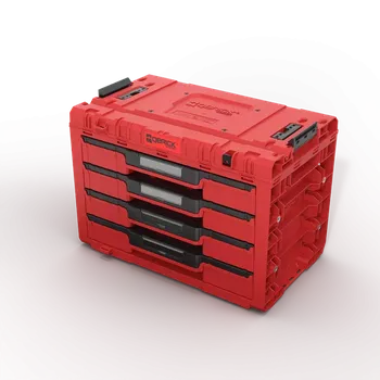 Skříňka Qbrick System PRIME Drawer 4 Toolbox RED