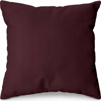 Polštář DEKORAČNÍ POLŠTÁŘ BORDÓ 50x50 POLŠTÁŘ OZDOBNÝ