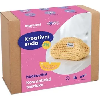 kreativní sada Manumi kreativní sada na háčkovanou kosmetickou taštičku