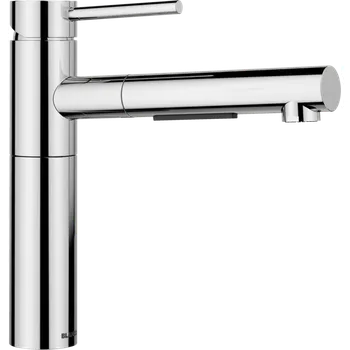 Vodovodní baterie ALTA-S II je moderní vodovodní baterie, která kombinuje styl a funkčnost. Její elegantní design se vyznačuje vysokou výtokovou trubicí pro snadné plnění a vytahovacím výtokem pro větší pohodlí. Ideální pro rušné kuchyně.