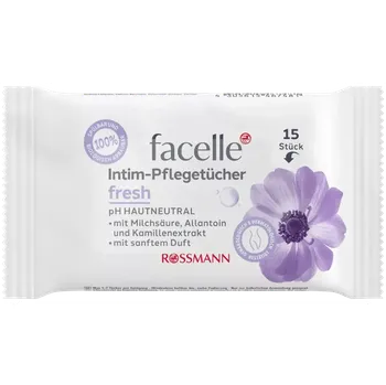 Intimní hygienický prostředek facelle Vlhčené ubrousky pro intimní hygienu mini Fresh 15 ks