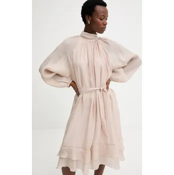 Dámské šaty Šaty Answear.LAB béžová barva, mini PR27471.fjk 80X, vel. S/M