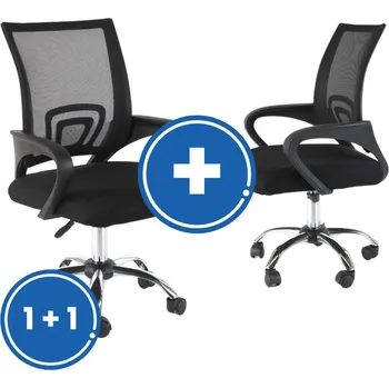 Kancelářská židle Lyra 1 + 1 ZDARMA, černá