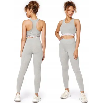 Dámské legíny Dámské legíny s vysokým pasem Comfort Viskóza BLV50-289 Šedé XS