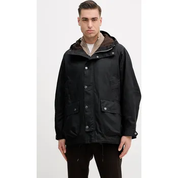 Bavlněná bunda Barbour černá barva, MWX2525 99X, vel. XL