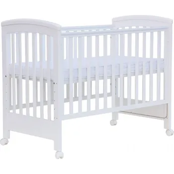 Dětská postýlka Dětská postýlka k posteli rodičů Scarlett Laura - bílá (buk) - 120 x 60 cm