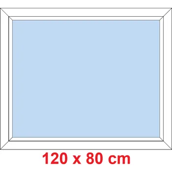 Okno Soft Plastové okno 120x80 cm, FIX neotevíravé