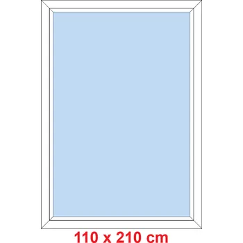 Okno Soft Plastové okno 110x210 cm, FIX neotevíravé