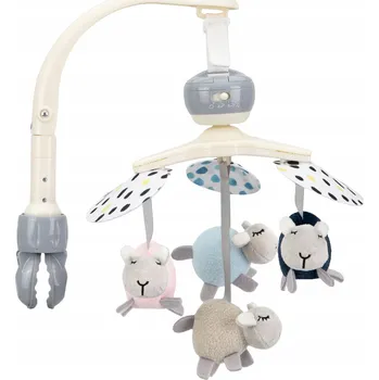 Kolotoč nad postýlku Kolotoč nad postýlku Momi bílo-šedý