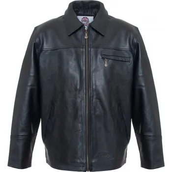 Pánská větrovka BRANDO MOTORS Pánská kožená bunda New Deans černá