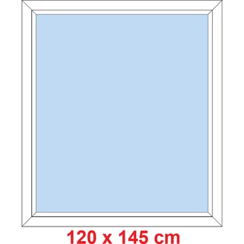 Okno Soft Plastové okno 120x145 cm, FIX neotevíravé