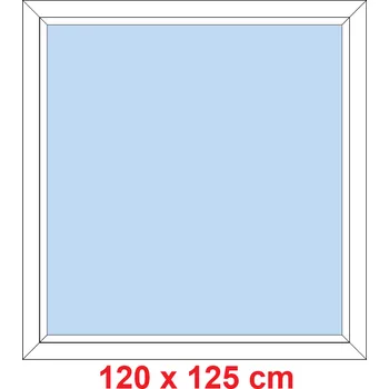 Okno Soft Plastové okno 120x125 cm, FIX neotevíravé