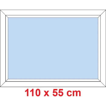 Okno Soft Plastové okno 110x55 cm, FIX neotevíravé