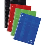 Blok kroužkový Clairefontaine Metric A4+, 80 listů, čtvereček, mix barev