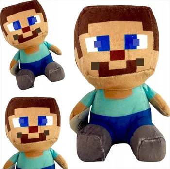 plyšák MINECRAFT JEZDÍCÍ STEVE PLYŠÁK 18 CM POSTAVA ZE HRY PLYŠOVÝ MAZLÍČEK PŘÍTULNÍČEK