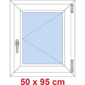 Okno Soft Plastové okno 50x95 cm, otevíravé