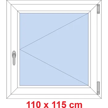 Okno Soft Plastové okno 110x115 cm, otevíravé