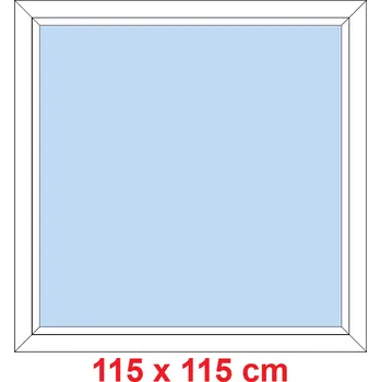Okno Soft Plastové okno 115x115 cm, FIX neotevíravé