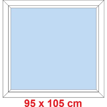 Okno Soft Plastové okno 95x105 cm, FIX neotevíravé