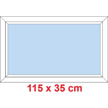 Okno Soft Plastové okno 115x35 cm, FIX neotevíravé