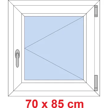 Okno Soft Plastové okno 70x85 cm, otevíravé