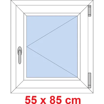 Okno Soft Plastové okno 55x85 cm, otevíravé