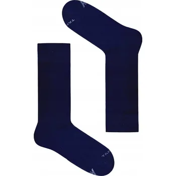 Pánské ponožky ELEGANTNÍ KLASIKA tmavě modré ponožky z organické bavlny TakaPara 41-45