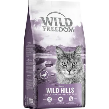 Krmivo pro kočku 2kg Wild Freedom Adult "Wild Hills" kachní bez obilovin granule pro kočky