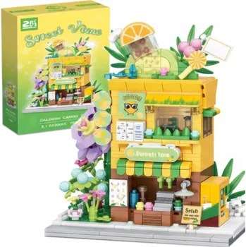 ostatní stavebnice SADA STAVEBNÍCH STAVEBNICE 551 DÍLŮ COIL TEA SHOP