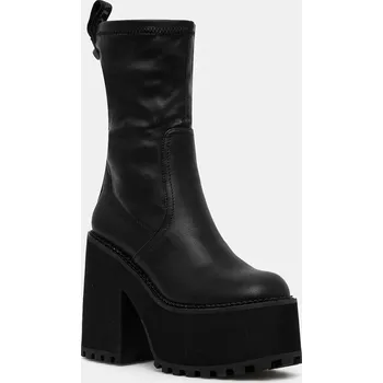 Dámské kozačky Nízké kozačky Buffalo Killah Sock Boot dámské, černá barva, na podpatku, 1622376-BLK 1622376.BLK 99X, EUR 42