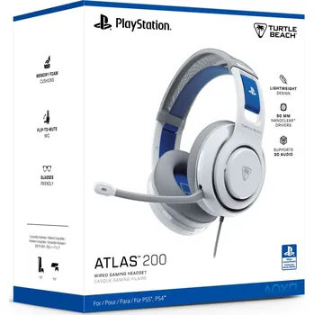 Sluchátka Turtle Beach Atlas 200 PS Over-Ear Stereo Headset, Weiss
