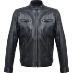 MAX Pánská kožená bunda Rock černá