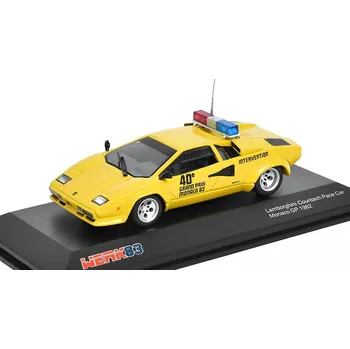 autíčko Lamborghini Countach 5000S Pace Car Monaco GP 1982 1:43 - WERK83 Lamborghini Countach 5000S - kovový model auta z časopisu Superkary - Superauta