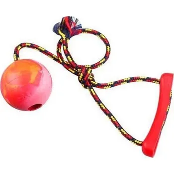 Hračka pro psa Aport míč 8cm s prováz.40cm,s vůní