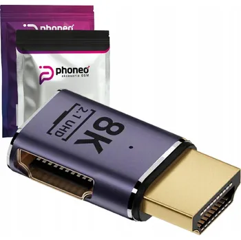 ADAPTÉR KONVERTOR PŘECHODKA HDMI PHONEO BOČNÍ 48GBPS 8K 60HZ A2