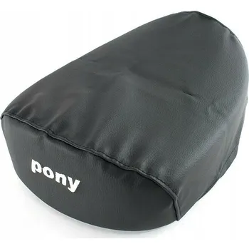 Moto sedlo Potah sedla na kolo PONY s výšivkou loga