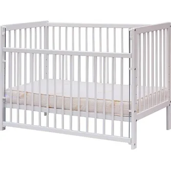 Dětská postýlka Scarlett Dětská postýlka Scarlett Fira - bílá (buk) - stahovací bočnice - 120 x 60 cm