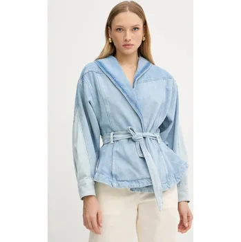 Pánská větrovka Džínová bunda BOSS Orange C_DNM JACKET PANELED 50554678 modrá 05A, vel. M