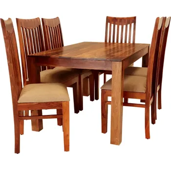 Jídelní stůl Jídelní stůl a židle pro 6 osob z masivu palisandr