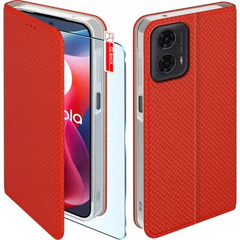 Pouzdro na mobilní telefon Flipové Pouzdro IziGSM pro Motorola Moto G24 červené