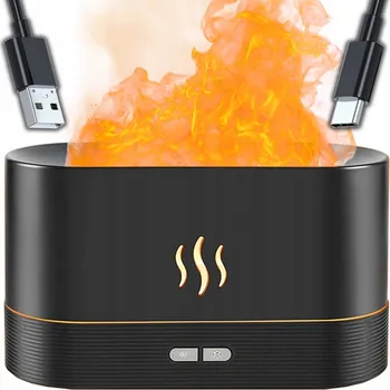 Aroma difuzér ZVHLČOVAČ VZDUCHU DIFUZÉR IMITACE PLAMENE LED