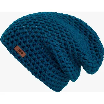 Čepice Doke Merino háčkovaná čepice petrol