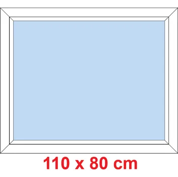 Okno Soft Plastové okno 110x80 cm, FIX neotevíravé