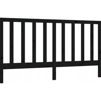 VidaXL Čelo postele, černé, 186x4x100 cm,