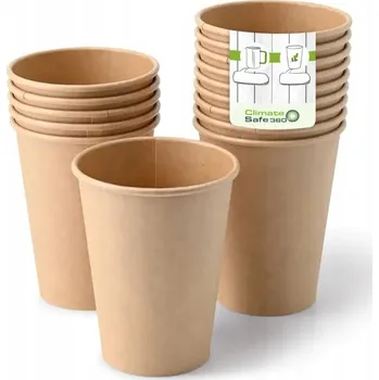 Jednorázové nádobí Jednorázový kelímek SlowPack papírový kraft 350 ml, 50 ks