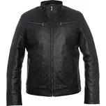 MAX Pánská kožená bunda 8066 černá