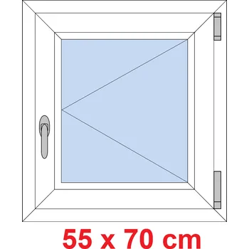 Okno Soft Plastové okno 55x70 cm, otevíravé