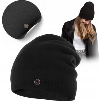 Čepice PaMaMi Zimní čepice beanie černá, univerzální velikost